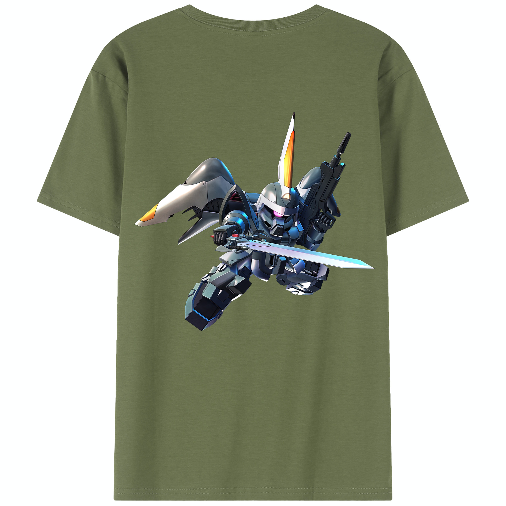 （画像用） 機動戦士ガンダム Mobile Suit Gundam 綿100％半袖Tシャツ（背面プリント）